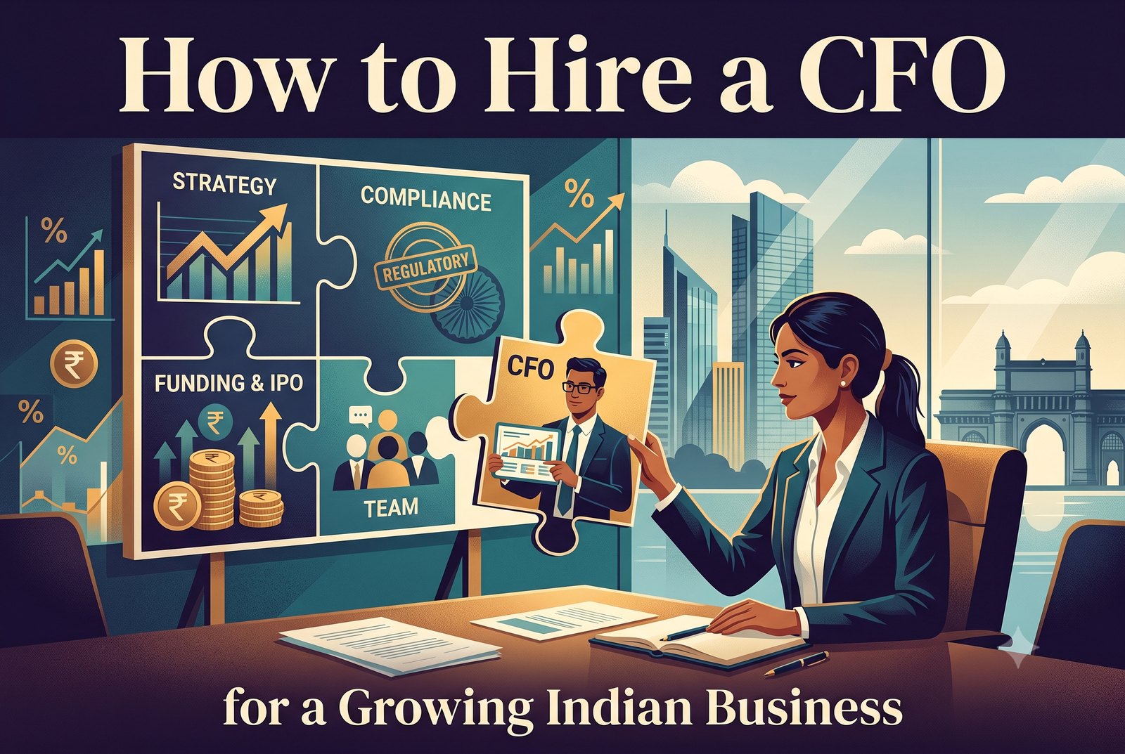 How to hire a CFO for a growing Indian business — illustration